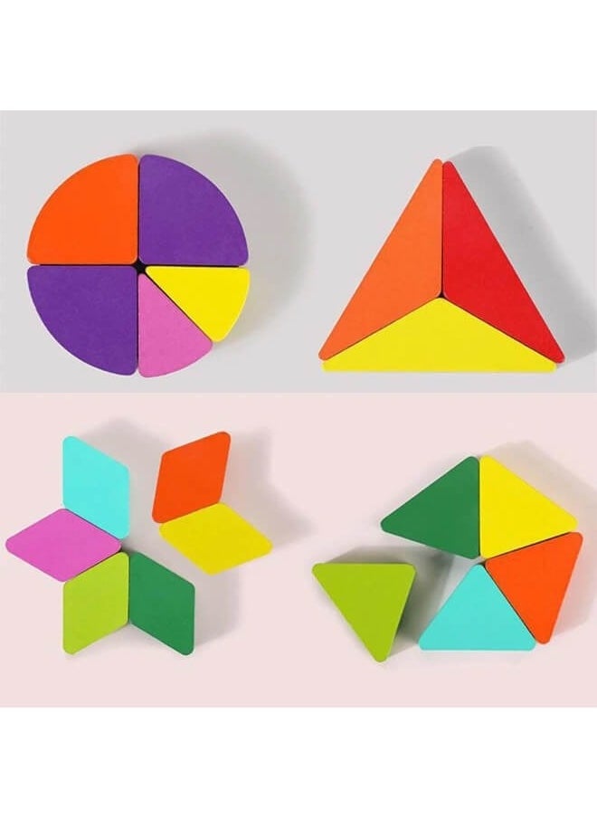 Wooden Sorting Game with Geometric Shapes for Stacking, Multiple Shapes Puzzle Sorting and Categorising Game Educational Toy for 3 Years Old Toddlers Children