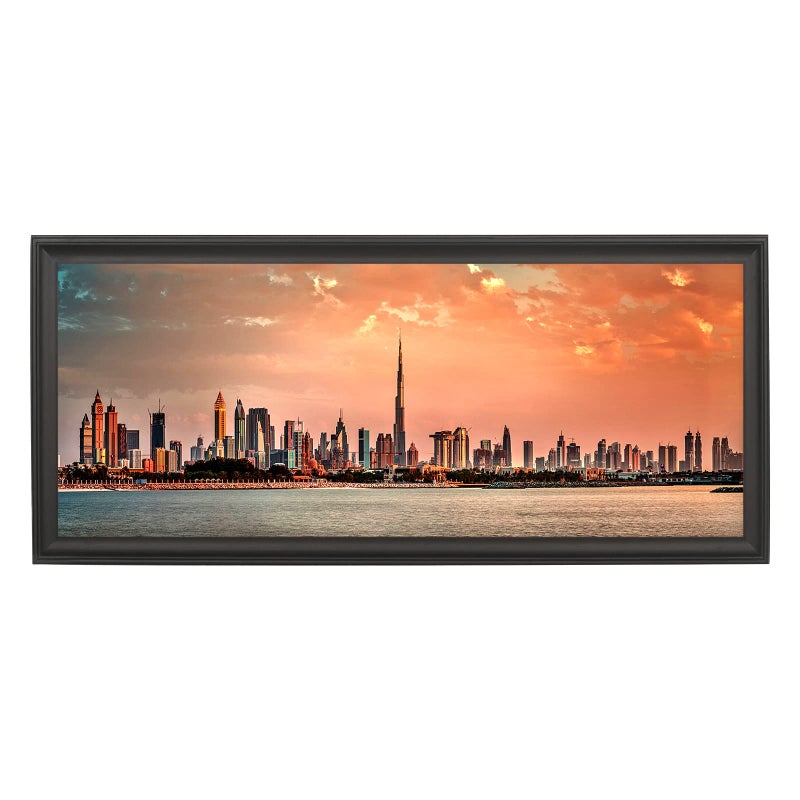 إطارات صور بانورامية 10x24 من LTYHHK خشب صلب 10x24 إطار ملصق 10x24 إطارات صور عائلية على الحائط 10x24 إطار صور أسود LMKB1024
