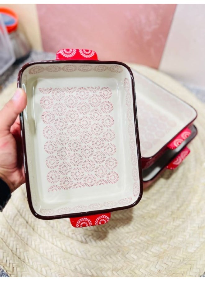 Generic 3-piece porcelain casserole, size 32 cm, size 28 cm, size 24 cm  - Image 2