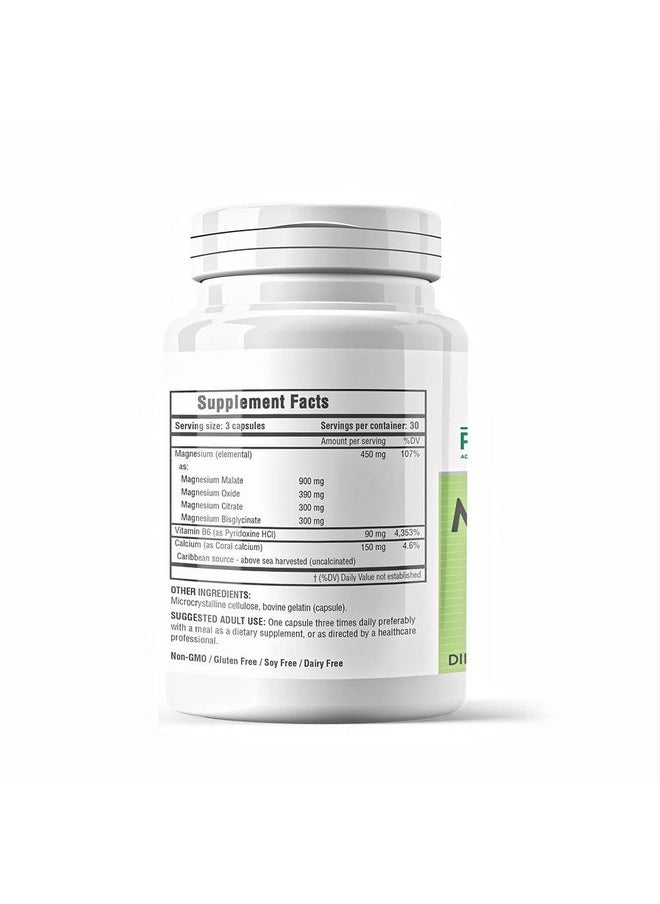 ProVita Magnesium Pro ; Maximum Absorption With Calcium And B6 450Mg 90 Ct  - Image 2