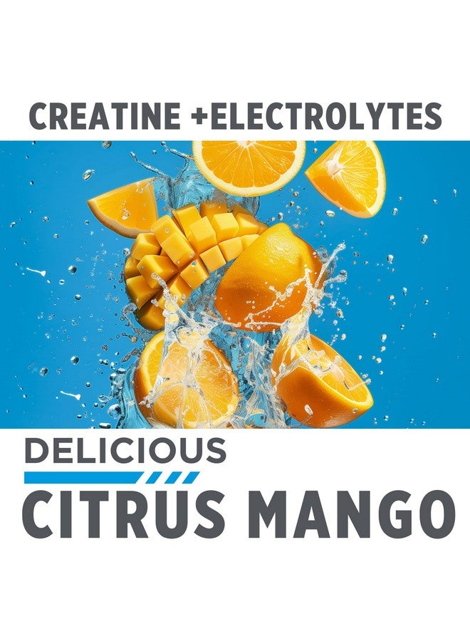 CON-CRET Creatine HCl + Hydration | Electrolyte Powder Tub | Citrus Mango | Sugar Free Electrolytes | Rehydration Formula w Potassium, Sodium, Zinc, Magnesium to Hydrate & Recover (40 serv) - Image 4
