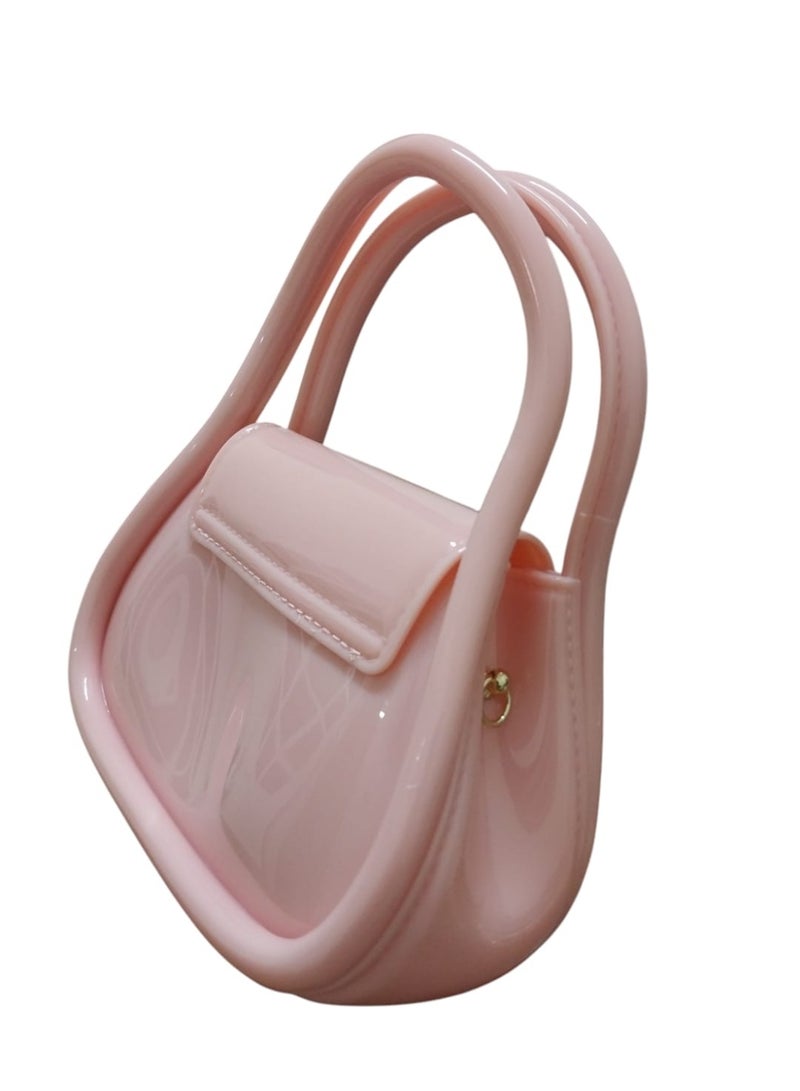 Small Acrylic Hand & Crossbody Bag with Stylish Chain - Image 2