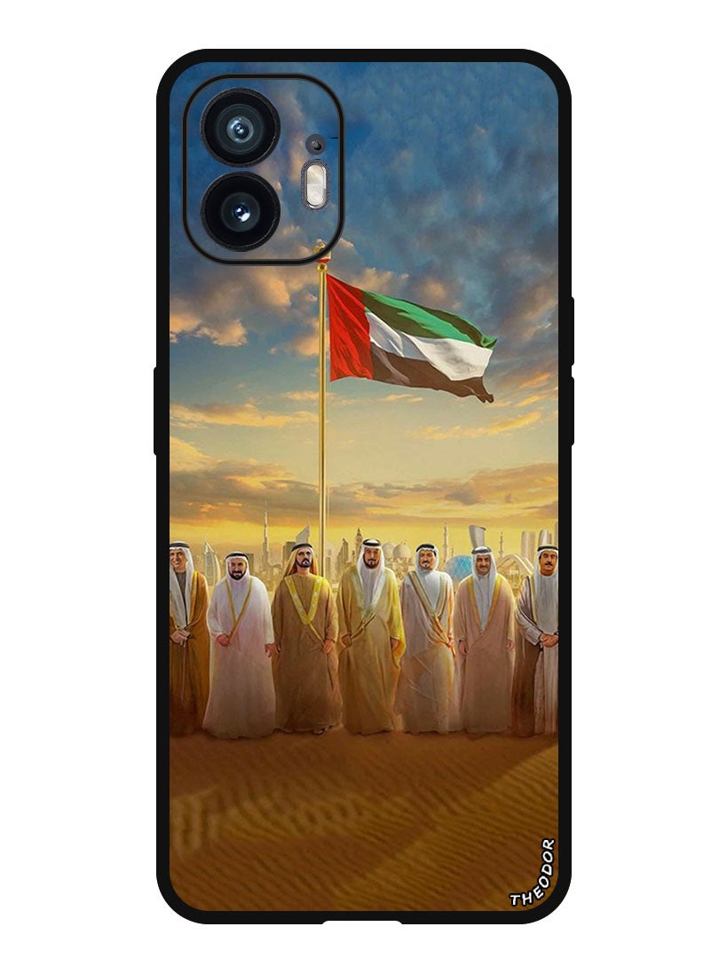 Theodor Protective Case Anti Scratch Shock Proof Bumper Cover For Nothing Phone (2) Uae Flag Uae Rulers - Image 1