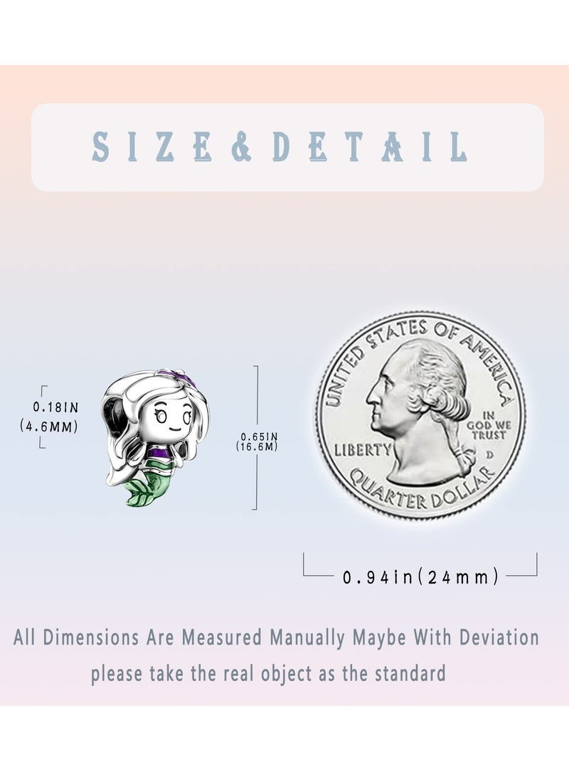 Excefore - Charm Bead fits Pandora Bracelets Necklace, 925 Sterling Silver Charm Beads, Girls Jewelry Beads Women Gift Bracelets and Necklaces, Crystal Everyday Accessories - Image 1