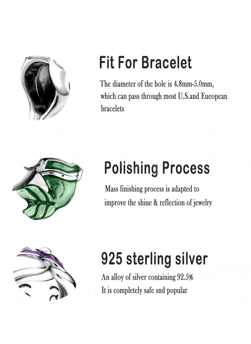 Excefore - Charm Bead fits Pandora Bracelets Necklace, 925 Sterling Silver Charm Beads, Girls Jewelry Beads Women Gift Bracelets and Necklaces, Crystal Everyday Accessories - Image 1