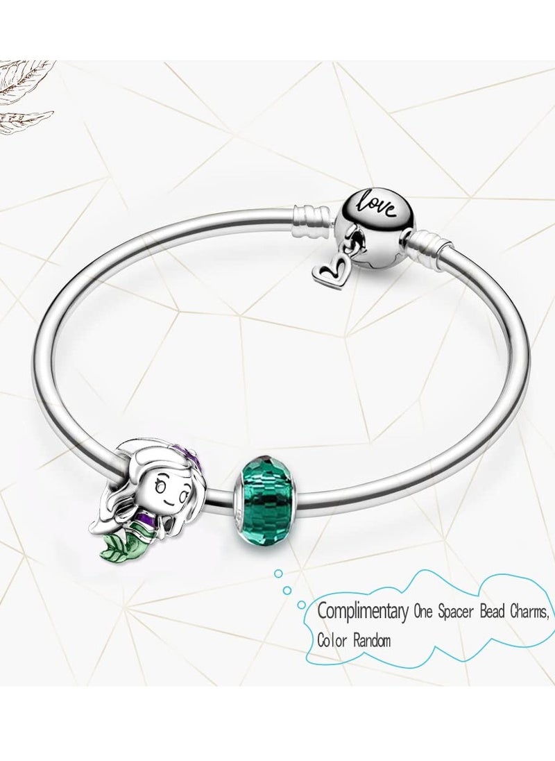 Excefore - Charm Bead fits Pandora Bracelets Necklace, 925 Sterling Silver Charm Beads, Girls Jewelry Beads Women Gift Bracelets and Necklaces, Crystal Everyday Accessories - Image 1