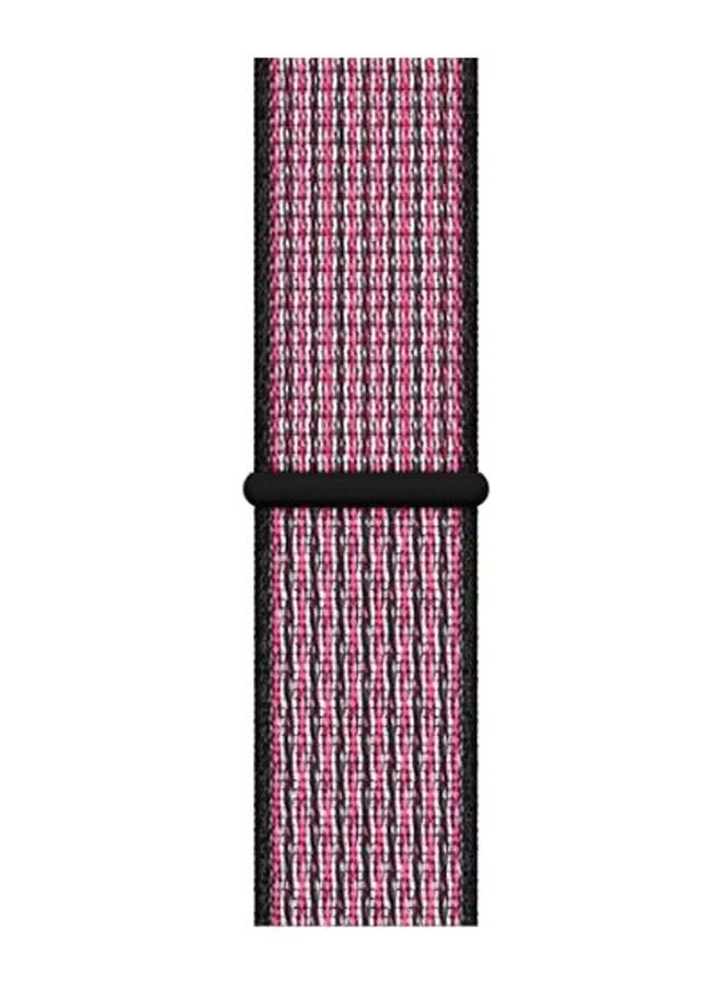 PROMASS Solid Replacement Band For Apple Watch Series 5/4/3/2/1 True Berry/Black - Image 1