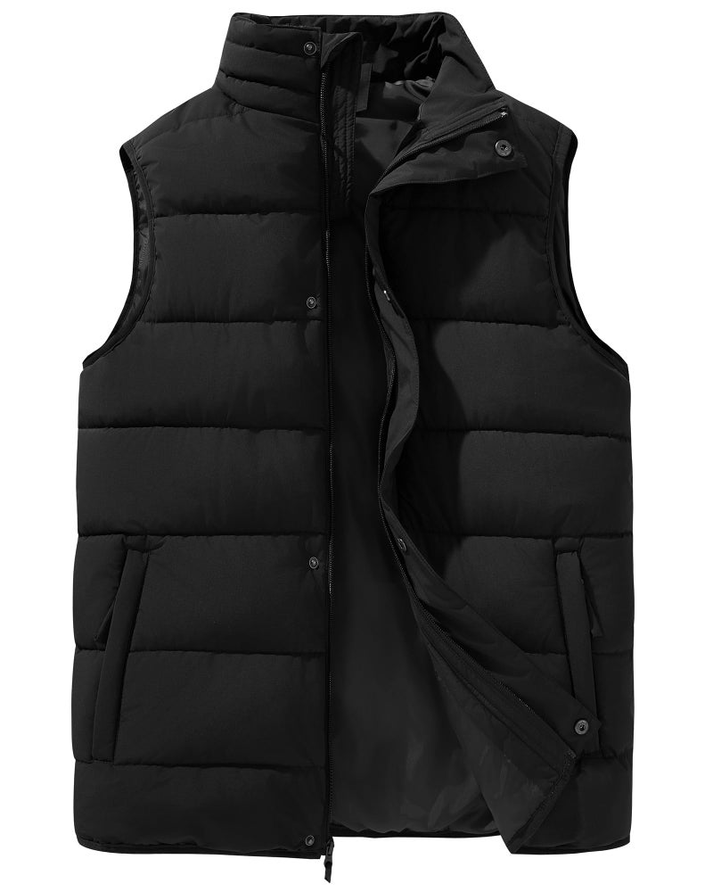 33,000ft Men's Puffer Vest Outerwear Winter Warm Padded Outdoor Casual Thick Insulated Quilted Sleeveless Jacket - Image 1