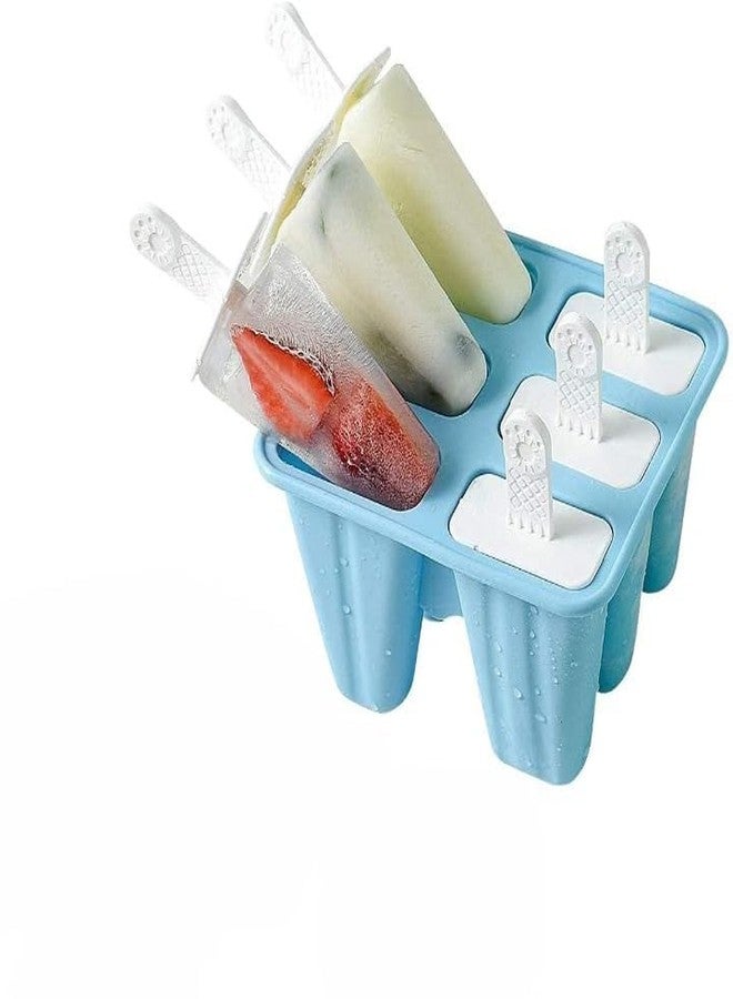BlizzCartIce Cream Silicone Mold Food Grade Homemade Reusable for Home, Kitchen, Ice Lollipop Molds, Popsicle Frozen Ice Cream, Ice Pop Makers, Kulfi Candy Mould Tray (1 Pack, Multicolor) - Image 1