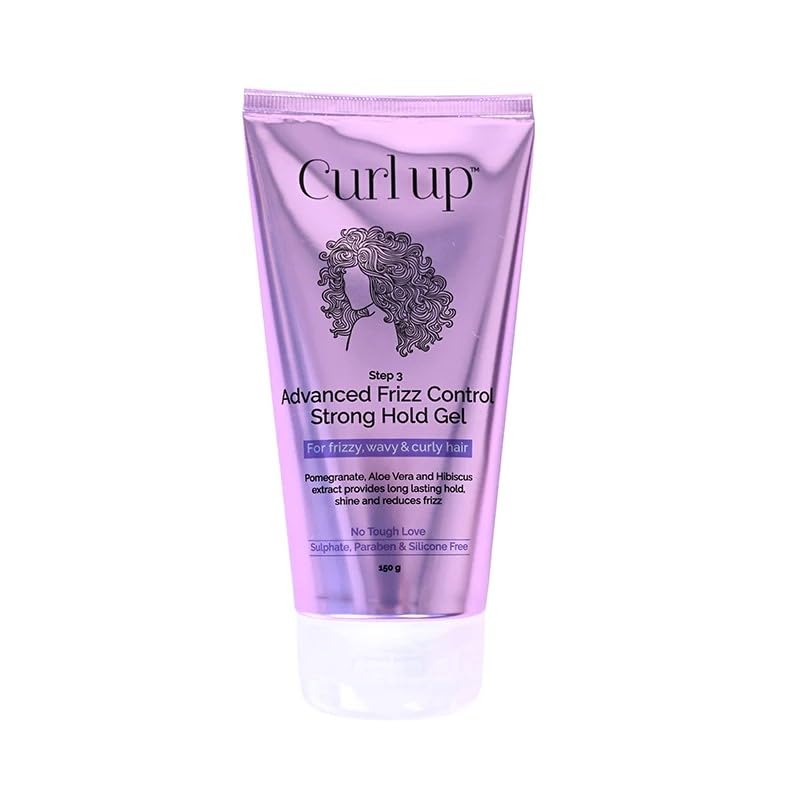 Curl Up Curl Up Advanced Frizz Control Strong Hold Gel 150g  - Image 1