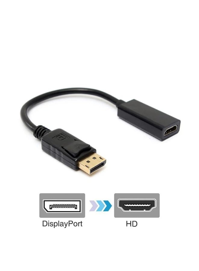 دايتويز محول DisplayPort ذكر إلى HDMI، محول DP إلى HDMI، محول DisplayPort إلى HDMI، محول DP إلى HDMI، بدقة 1080P 4K، حتى 1920 × 1080. - Image 3