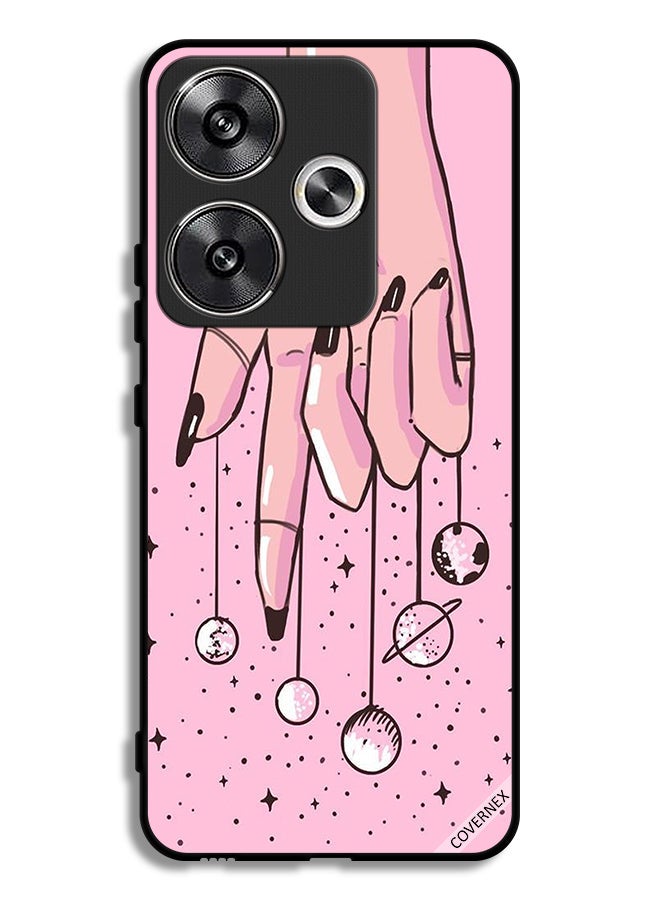 Covernex Xiaomi Redmi Turbo 3 5G Protective Case Cover Planets Hanging From Fingers - Image 1