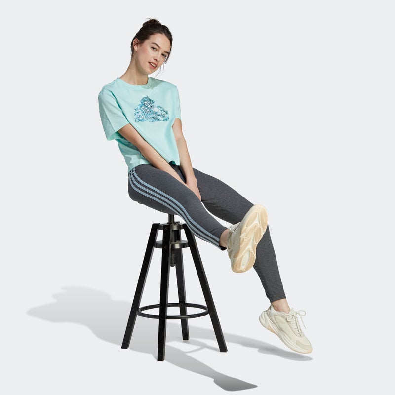 Adidas Leggings Essentials 3-Stripes High-Waisted Single Jersey - Image 1