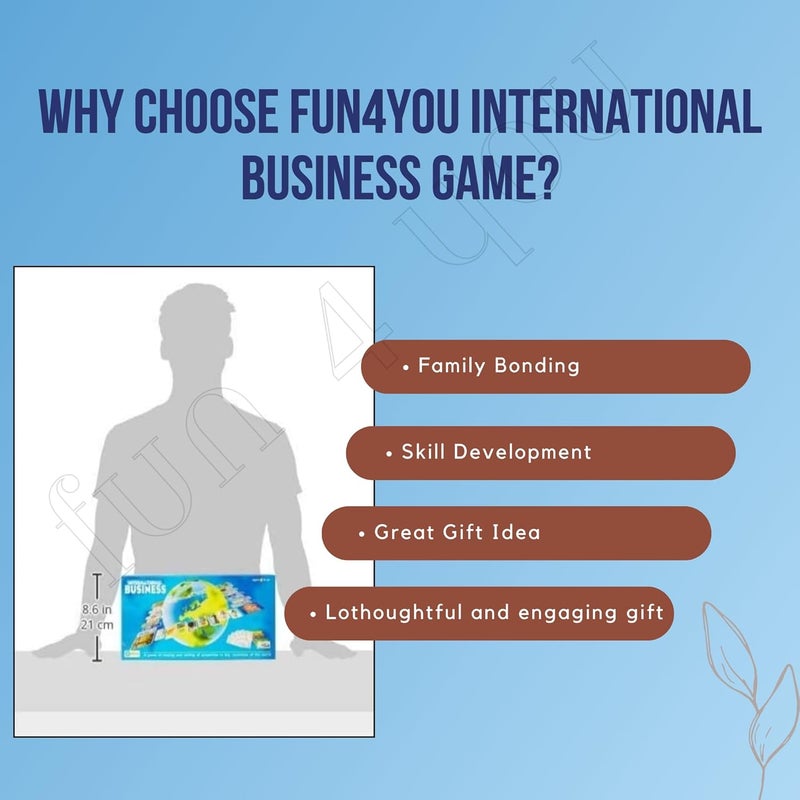 Fun4you International Business Game - Exciting Indoor/Outdoor Folding Board Game for Kids & Adults for Portable Play, Ideal Gift, Educational & Entertaining Family Fun (Pack of 1) - Image 5