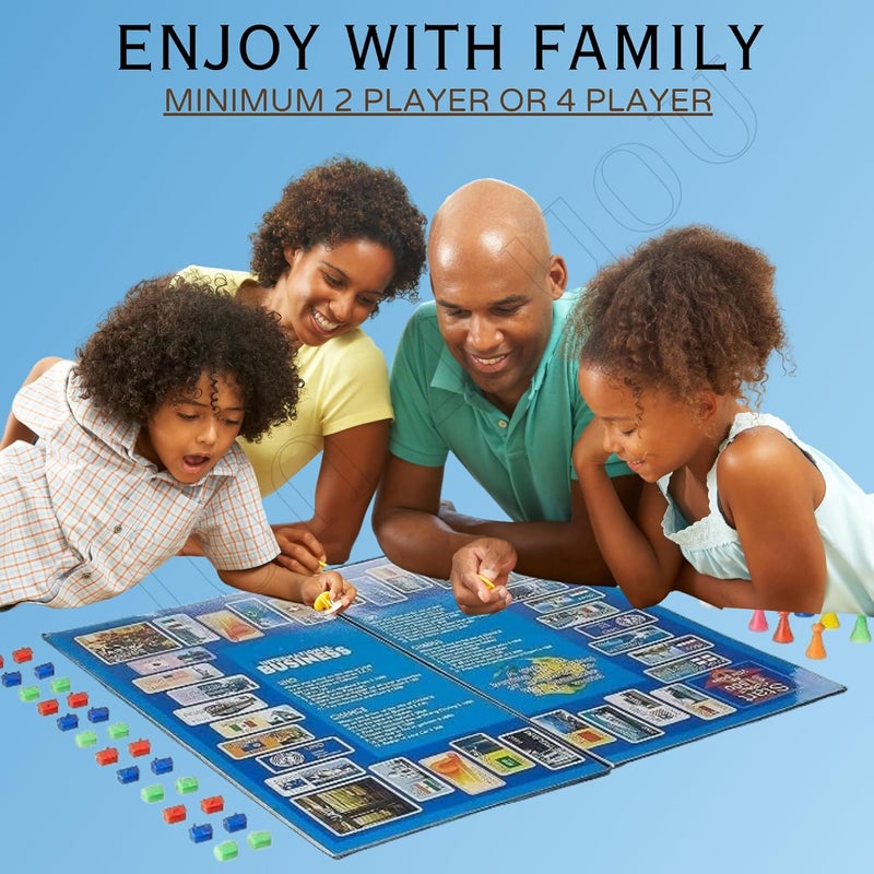 Fun4you International Business Game - Exciting Indoor/Outdoor Folding Board Game for Kids & Adults for Portable Play, Ideal Gift, Educational & Entertaining Family Fun (Pack of 1) - Image 4