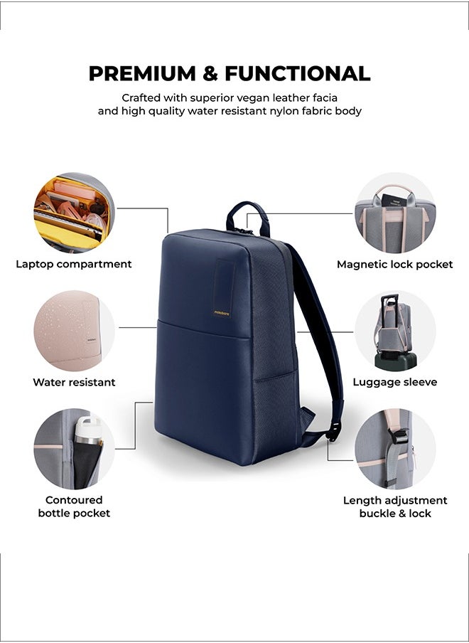 Mokobara MOKOBARA The Backpack 15.5" Inch Laptop Backpack Padded Shoulder Daily Use Office Backpack for Men Women (Blue)  - Image 3