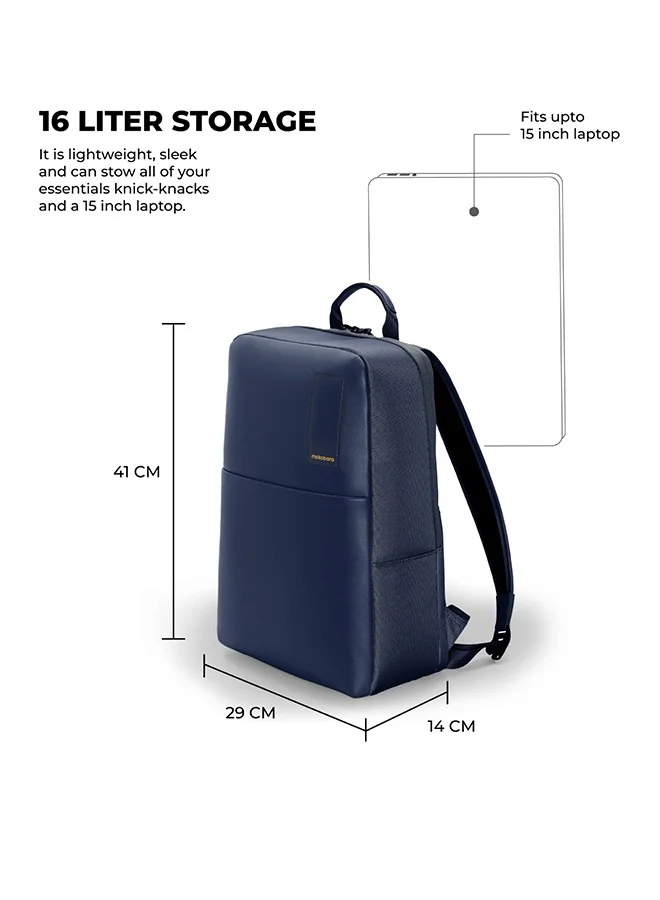 موكوبارا للتجارة ذ.م.م The Backpack 15.5" Inch Laptop Backpack Padded Shoulder Daily Use Office Backpack for Men Women (Blue)