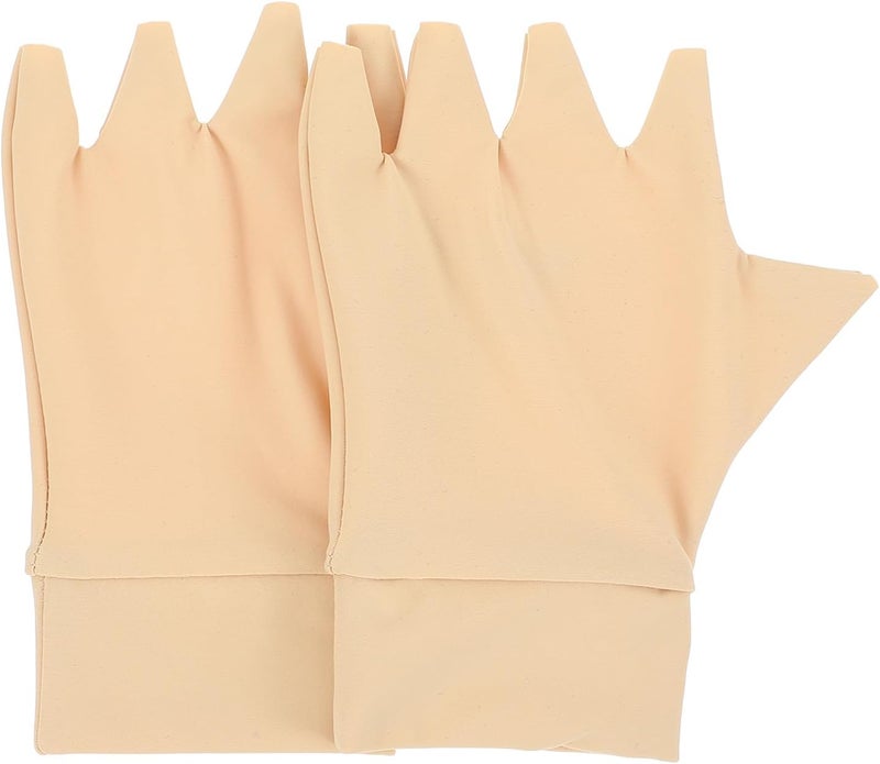 GANAZONO Arthritis Compression Gloves for Adults, Half Finger Breathable Nylon Gloves, Elastic Anti-swelling Pressure Support for Hand Rehabilitation and Carpal Tunnel Relief - Image 1