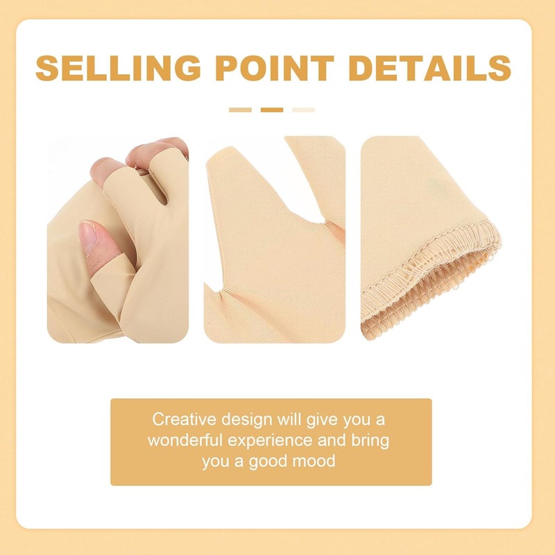 GANAZONO Arthritis Compression Gloves for Adults, Half Finger Breathable Nylon Gloves, Elastic Anti-swelling Pressure Support for Hand Rehabilitation and Carpal Tunnel Relief - Image 4