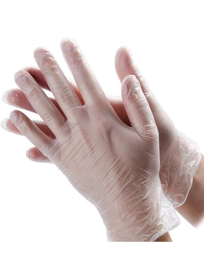 100 Pack Disposable Transparent Vinyl Gloves Non-sterile Food Safe Latex Free Virus Protection Protective Gloves Premium Quality for Everyday Use disposable gloves  - Image 5