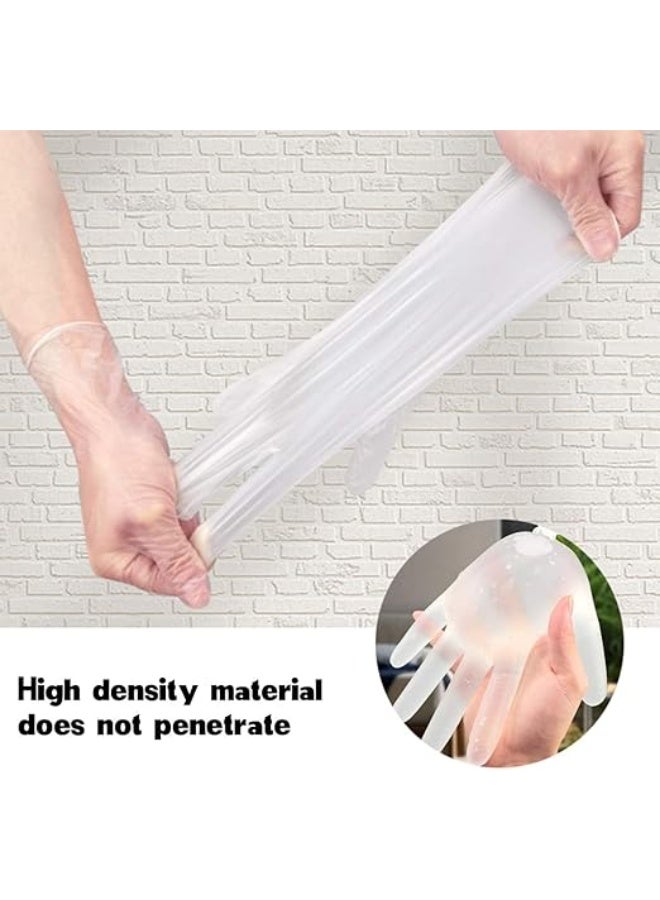 100 Pack Disposable Transparent Vinyl Gloves Non-sterile Food Safe Latex Free Virus Protection Protective Gloves Premium Quality for Everyday Use disposable gloves  - Image 2