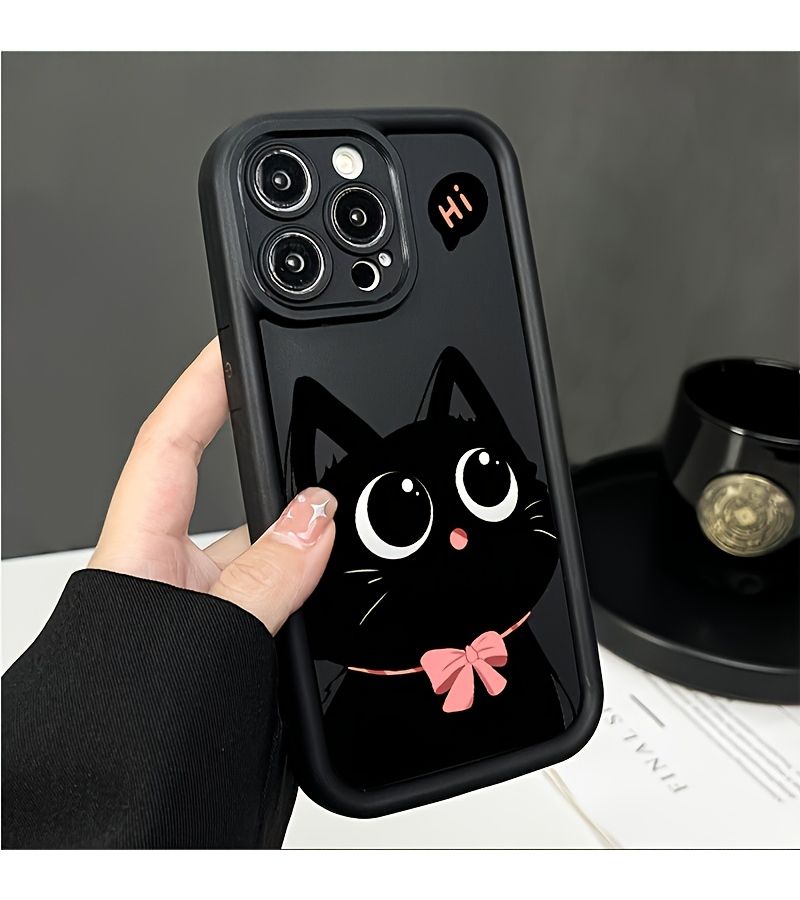 Mixed Color TPU Shockproof Cat Phone Case for iPhone 15 Plus - Image 5