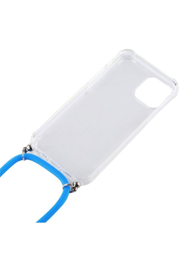 S-TOP Case For iPhone 16 Plus Four-Corner Shockproof Transparent TPU Case with Lanyard - Image 4