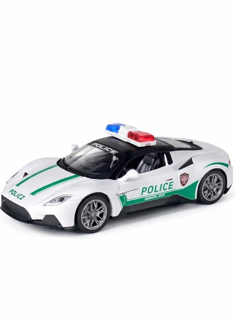 Speed ​​Police Car Toy - 1:22 Scale Model with Openable Doors and Lights - Realistic Detailed Design for Kids - Image 1