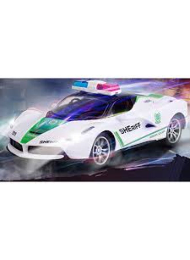 Speed ​​Police Car Toy - 1:22 Scale Model with Openable Doors and Lights - Realistic Detailed Design for Kids - Image 3