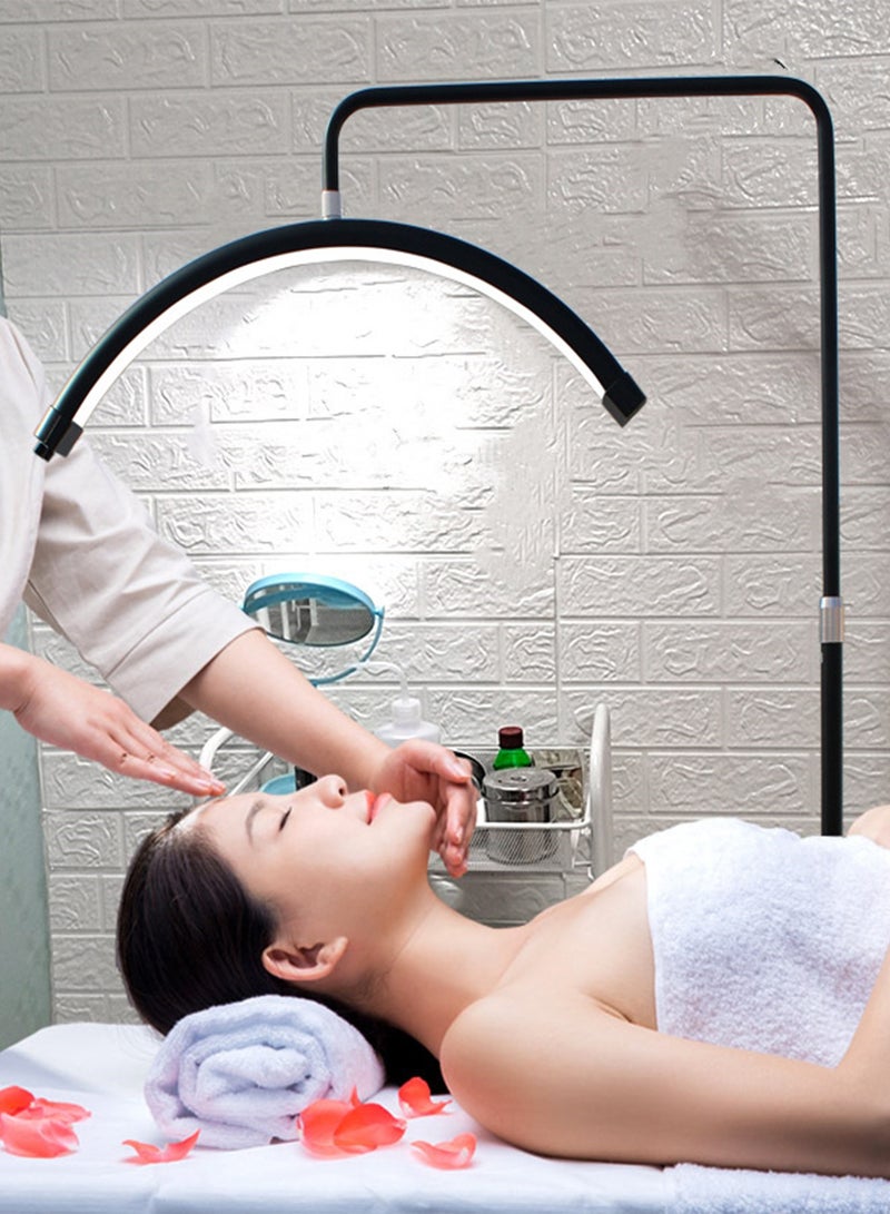 Sharpdo Beauty Eyelash LED Floor Lamp Half Moon Standing Lamp For Skincare Facialist 3000K-6000K Dimmable Standing Light Indoor Floor Lighting - Image 1