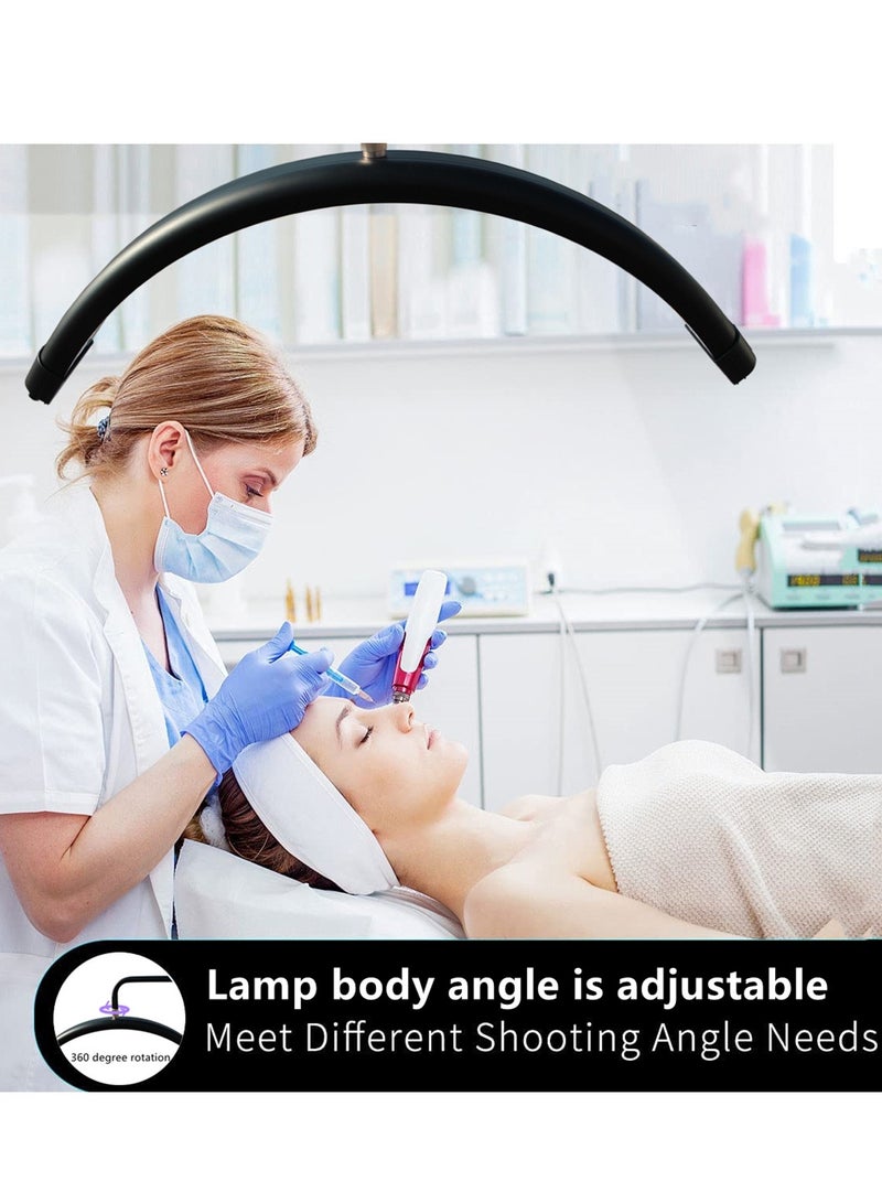 Sharpdo Beauty Eyelash LED Floor Lamp Half Moon Standing Lamp For Skincare Facialist 3000K-6000K Dimmable Standing Light Indoor Floor Lighting - Image 3