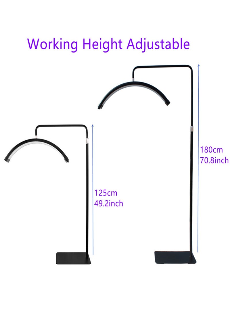 Sharpdo Beauty Eyelash LED Floor Lamp Half Moon Standing Lamp For Skincare Facialist 3000K-6000K Dimmable Standing Light Indoor Floor Lighting - Image 5