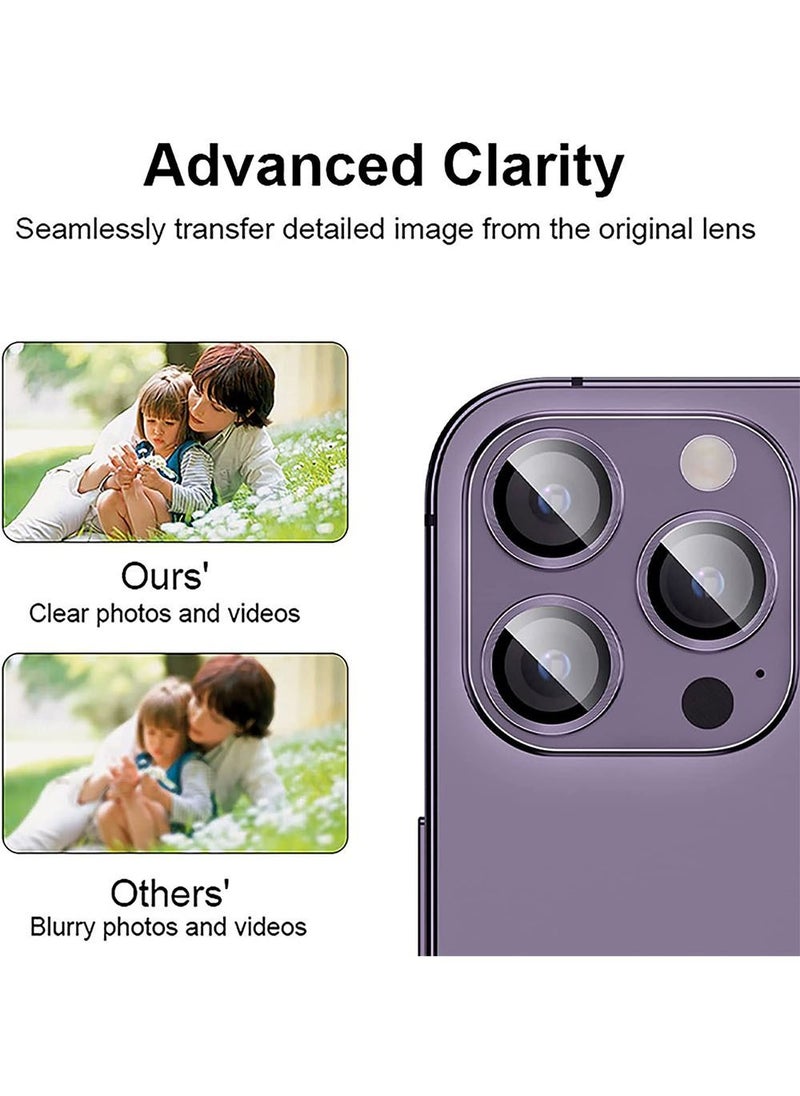 Generic - Camera Lens Protector For iPhone 14 Pro / 14 Pro Max Deep Purple - Image 1