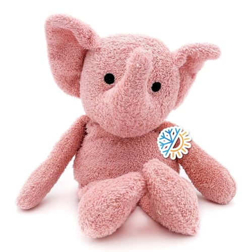 Thermal-Aid Zoo Microwavable Stuffed Animal - Plush Toy and Hot Cold Pack - Tiny The Elephant - Image 1