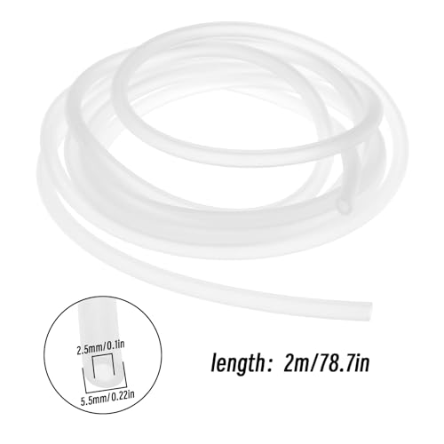 SING F LTD 2m Clear Silicone RC Nitro Glow Engine Fuel Line for Nitro Engine Models Transport Silicone Fuel Line Tube Pipe Fits 5.5X 2.5mm - Image 4