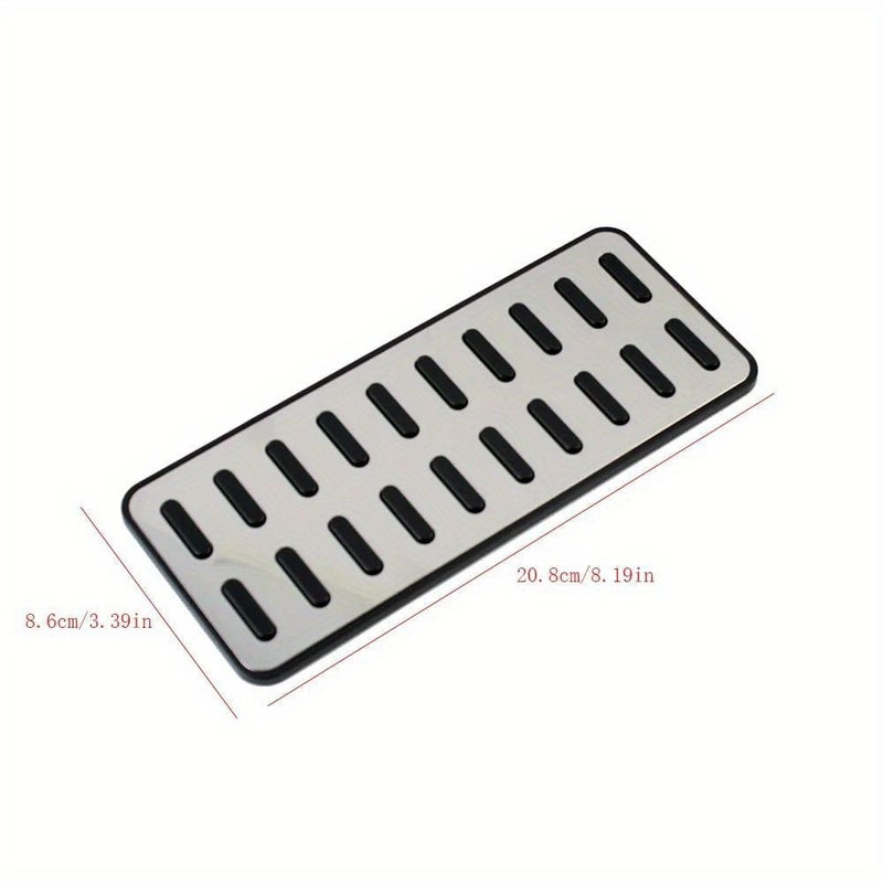 Universal Aluminum Alloy Footrest Pedal Cap Cover For Selected Hyundai Kia Models - Image 3