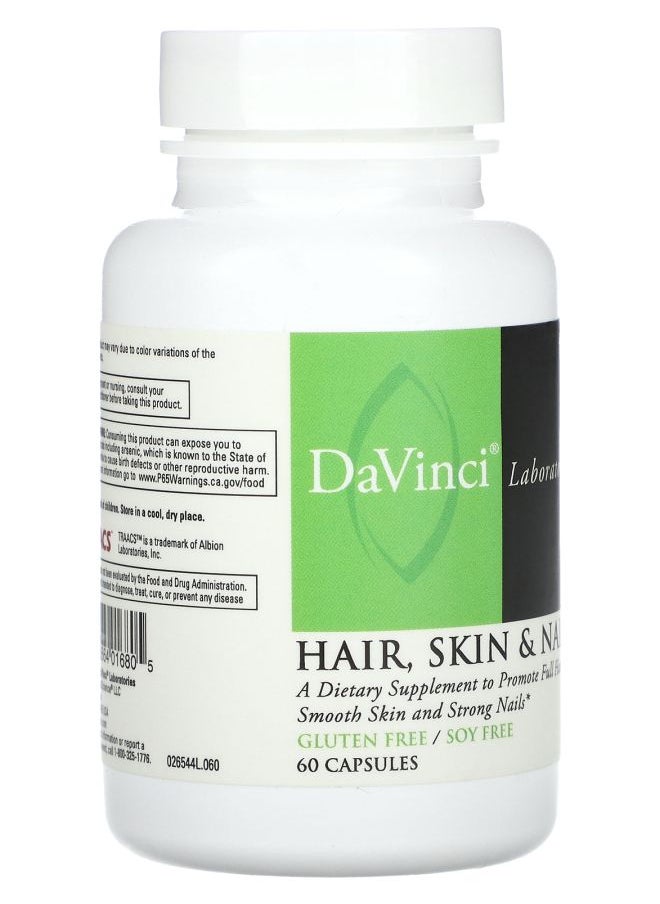 DaVinci Laboratories Hair Skin & Nails 60 Capsules  - Image 2