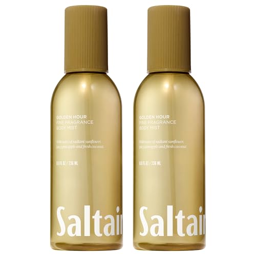 Saltair Body Mist 2 Pack - Fine Fragrance, Lightweight Body Spray Mist with Golden Hour Scent. Long Lasting Perfume Mist. 2x 8oz Bottles - Image 1