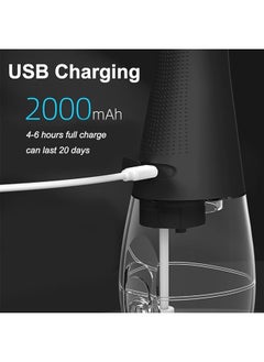 كلناميان منظف أسنان محمول قابل لإعادة الشحن عبر USB مع خيط تنظيف الأسنان المائي  - Image 3