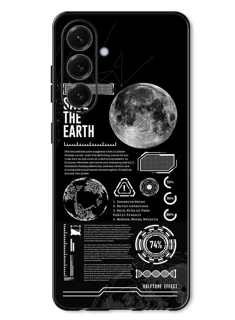 Theodor Case Compatible with Samsung Galaxy A37 Protection Shockproof Bumper Cover Save The Earth - Image 1