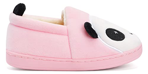 KVbabby Girls House Slippers Kids Plush House Shoes Boys Warm Cartoon Slippers Cute Animal Winter Indoor Shoes Pink 7-8 M US Toddler = Label Size 16/17 - Image 2