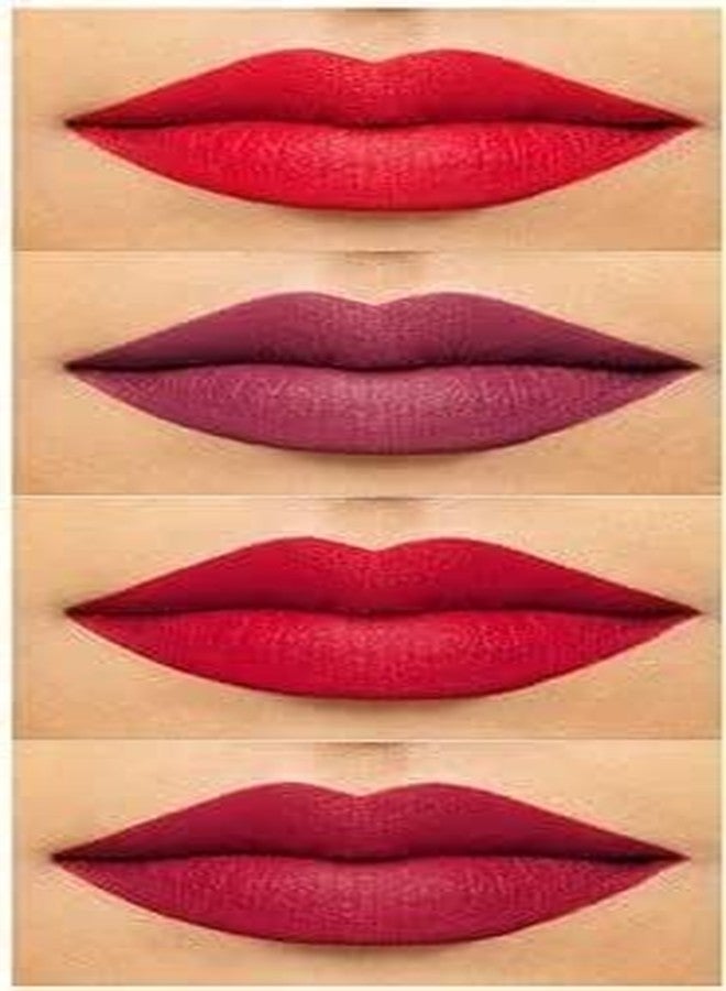 WUTEND Matte Mini Non-Transfer Waterproof Liquid Matte Mini Lipstick Set | Long-Lasting Smudge-Proof Lip Colors | Combo Pack of 4 Trendy Shades for Women - Image 4