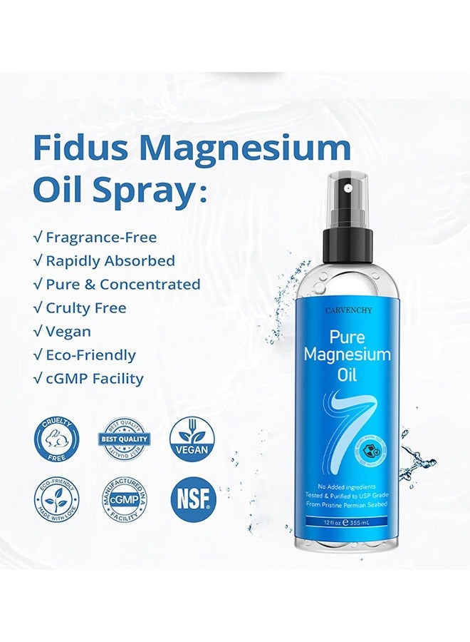 CARVENCHY Pure Magnesium Oil Spray, Promotes Calm Sleep And Relaxation, 8.4 Fl Oz / 250ml - Image 4
