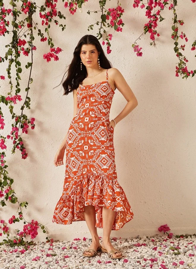 STREET 9 Floral Print Crepe Maxi Dress for Women