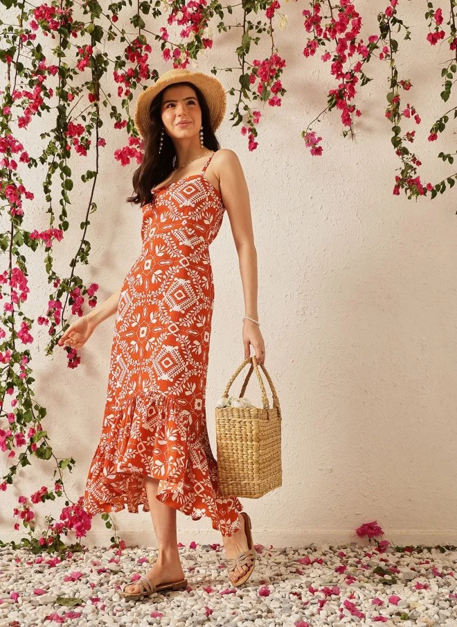 STREET 9 Floral Print Crepe Maxi Dress for Women