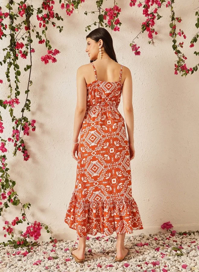 STREET 9 Floral Print Crepe Maxi Dress for Women