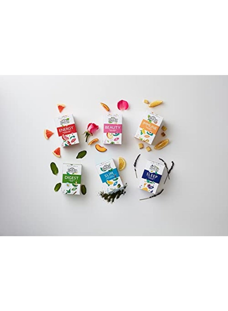 أحمد تي شاي سليم ليمون ماتي وماتشا الأخضر مع الزنك، فوائد طبيعية، 20 كيس شاي - Image 2