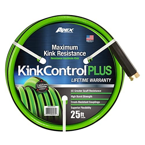 Teknor Apex Kink Control Plus Water Hose 25ft - High Burst Strength and Superior Flexibility Garden Hoses, Outdoor Hose with Kink Resistance, Triple Frame Technology, Made in USA. - Image 1
