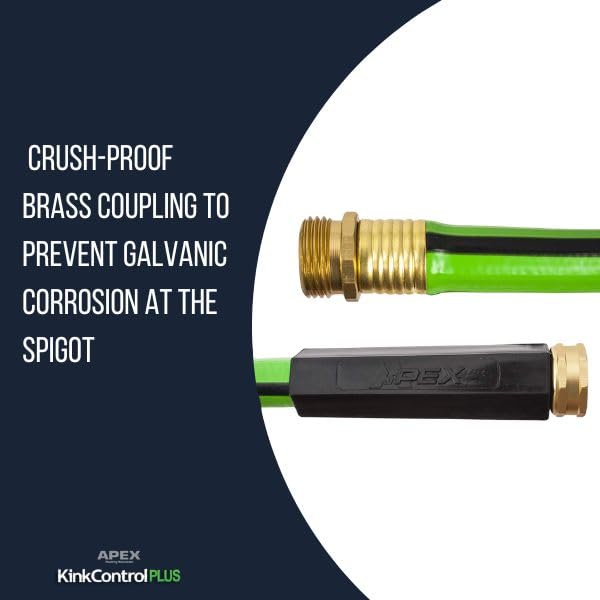Teknor Apex Kink Control Plus Water Hose 25ft - High Burst Strength and Superior Flexibility Garden Hoses, Outdoor Hose with Kink Resistance, Triple Frame Technology, Made in USA. - Image 4