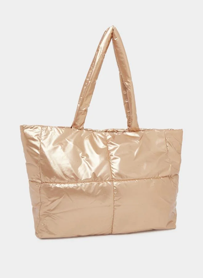 Styli Gold Padded Shopper Bag